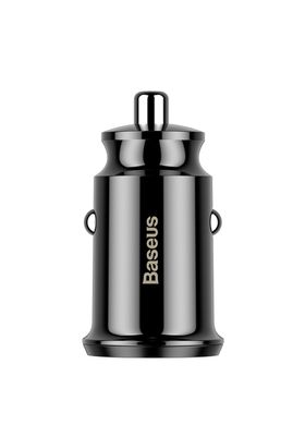 Автомобильная зарядка Baseus 2 USB 3.1A grain car charger black (CCALL-DS01) фото