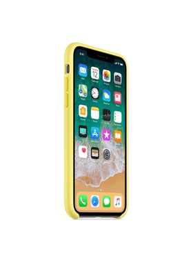 Чохол силіконовий soft-touch ARM Silicone case для iPhone Xs Max жовтий Lemonade фото