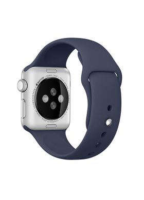 Ремешок Sport Band для Apple Watch 38/40mm силиконовый синий спортивный ARM Series 5 4 3 2 1 Midnight Blue фото