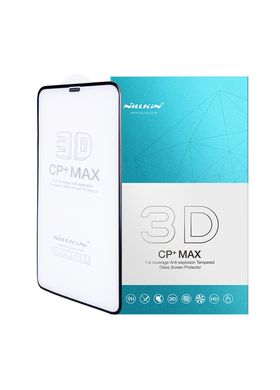 Защитное стекло для iPhone Xs Max/11 Pro Max Nillkin (3D CP+MAX) 3D с закругленными краями черная рамка Black фото