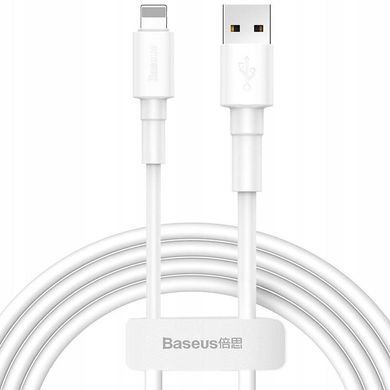 Кабель Lightning to USB Baseus (CALSW-02) 1 метр білий White фото