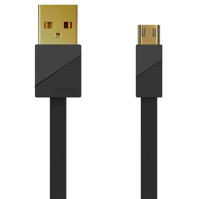 USB Cable Remax (OR) Plating QC RC-048m MicroUSB Black 1m фото