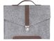 Фетровый чехол-сумка Gmakin для MacBook Air/Pro 13.3 серый с ручками (GS12) Gray