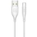 USB Cable Usams US-SJ267 Round U18 Type-C White 1m