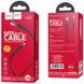 USB Cable Hoco U39 Slender Lightning Black/Red 1.2m