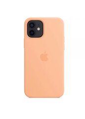Чехол силиконовый soft-touch Apple Silicone case with Mag Safe для iPhone 12/12 Pro оранжевый Cantaloupe фото