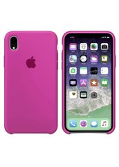 Чохол силіконовий soft-touch ARM Silicone case для iPhone Xr рожевий Dragon Fruit фото