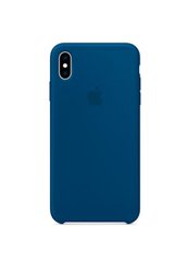 Чохол силіконовий soft-touch ARM Silicone case для iPhone Xs Max синій Azure фото