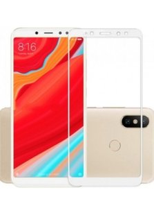 Защитное стекло с рамкой для Xiaomi Redmi Mi S2/Y2 (white) фото