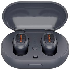Навушники бездротові вакуумні Yison TWS-T1 Bluetooth з мікрофоном сірі Grey фото
