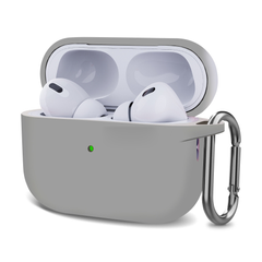 Чохол Silicone Case New for Airpods Pro 2 (light grey) фото