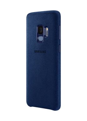 Чехол Alcantara Cover для Samsung Galaxy S9 синий dark Blue фото