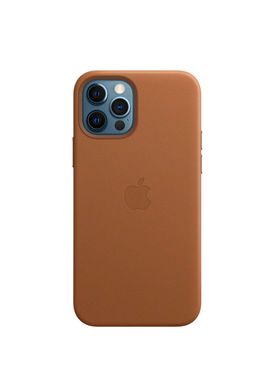Чехол кожаный ARM Leather Case with MagSafe для iPhone 12 Pro Max коричневый Saddle Brown фото