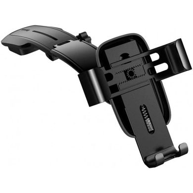 Автомобільний тримач для телефону Baseus Metal Age Gravity Connecting Rod Type (SUYL-F01) чорний Black фото