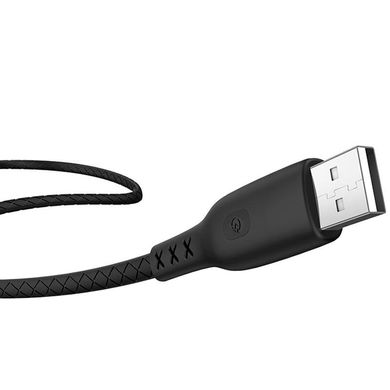 Кабель Lightning to USB Hoco S6 1 метр черный Black фото