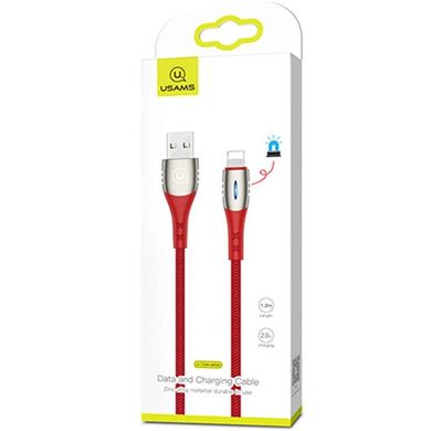 Кабель Lightning to USB Usams US-SJ303 1,2 метра красный Red фото