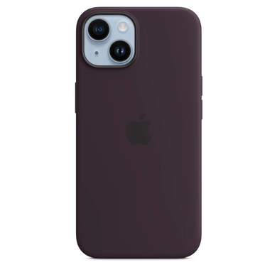Чохол Apple Silicone case with MagSafe для iPhone 14 Elderberry AAA фото