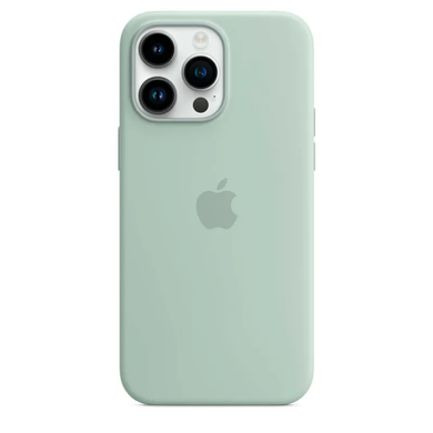Чехол Silicone case with MagSafe для Apple iPhone 14 Pro Storm Blue AAA фото