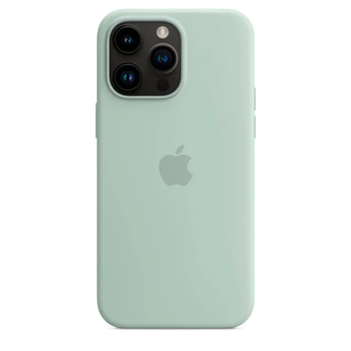Чехол Silicone case with MagSafe для Apple iPhone 14 Pro Storm Blue AAA фото