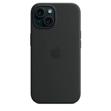 Чохол Apple Silicone case with MagSafe для iPhone 15 Black AAA фото
