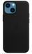 Чохол Leather Case with Magsafe для Apple iPhone 14 Plus Black AAA
