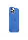 Чехол силиконовый soft-touch Apple Silicone case для iPhone 12 Pro Max синий Capri Blue