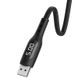 Кабель Lightning to USB Hoco S6 1 метр чорний Black