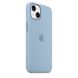 Чехол Silicone Case with Magsafe для iPhone 13 Blue Fog AAA