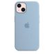 Чехол силиконовый soft-touch Apple Silicone case with MagSafe для iPhone 13 синий Blue Fog