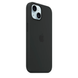 Чехол Apple Silicone case with MagSafe для Apple iPhone 15 Black AAA