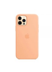 Чохол силіконовий soft-touch Apple Silicone case with Mag Safe для iPhone 12 Pro Max помаранчевий Cantaloupe фото