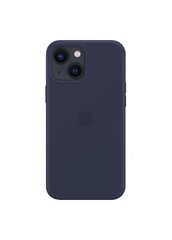 Чехол силиконовый soft-touch ARM Silicone Case для iPhone 13 синий Midnight Blue фото