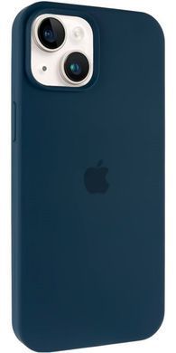 Чехол Silicone Case Full Protective AA для Apple iPhone 14 Navy blue фото