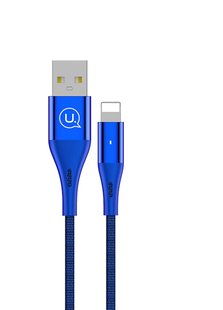 USB Кабель Lightning Usams U4 Blue (US-SJ207) фото