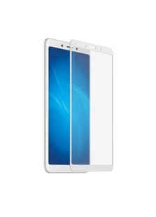 Защитное стекло с рамкой для Xiaomi Redmi 6/6a white фото