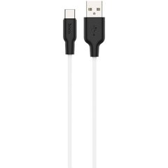 Кабель USB to USB Type-C Hoco X21 1 метр чорний + білий Black / White фото