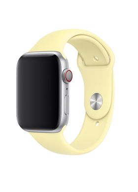 Ремінець Sport Band для Apple Watch 38 / 40mm силіконовий жовтий спортивний size (s) ARM Series 6 5 4 3 2 1 Mellow Yellow фото