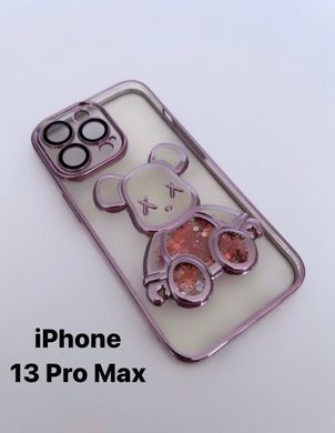 Чохол з дизайном ведмедя на iPhone 13 Pro Max Pink фото