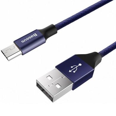 Кабель Micro-USB to USB Baseus (CAMYW-A13) 1 метр синий Blue фото
