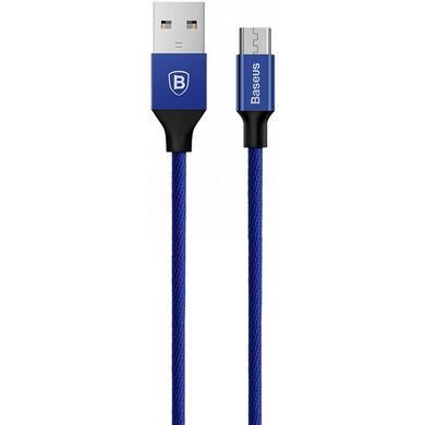 Кабель Micro-USB to USB Baseus (CAMYW-A13) 1 метр синій Blue фото