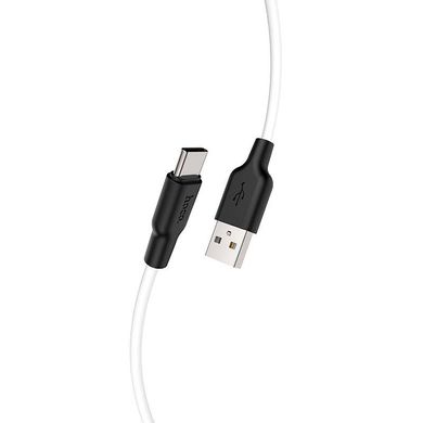 USB Cable Hoco X21 Silicone Type-C Black/White 1m фото