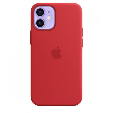 Чохол Apple Silicone case with MagSafe для iPhone 12 mini Red AAA фото