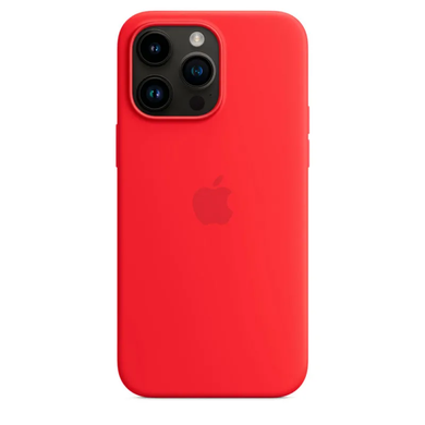 Чохол Apple Silicone case with MagSafe для iPhone 14 Pro Red ААА фото