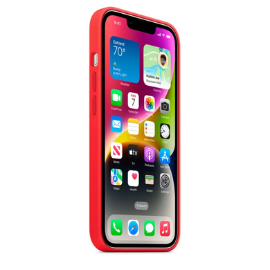 Чохол Apple Silicone case with MagSafe для iPhone 14 Pro Red AAA фото