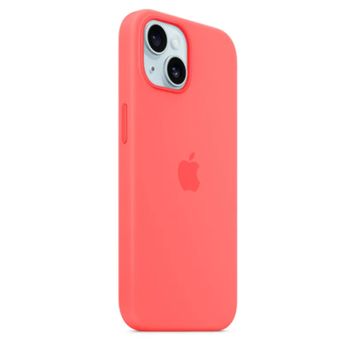 Чохол Apple Silicone case with MagSafe для iPhone 15 Guava AAA фото