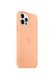 Чехол силиконовый soft-touch Apple Silicone case with Mag Safe для iPhone 12 Pro Max оранжевый Cantaloupe