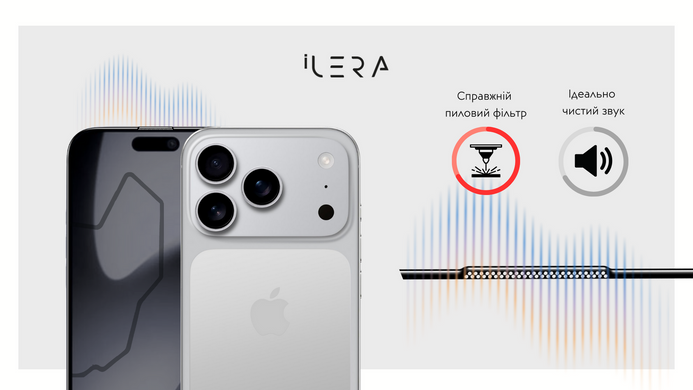 Захисне скло iLera DeLuxe Incognito FullCover Glass для iPhone 17e/16е/14/13 Pro/13 фото