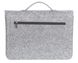 Фетровий чохол-сумка Gmakin для MacBook Air / Pro 13.3 сірий з ручками (GS16) Gray