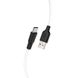 Кабель USB to USB Type-C Hoco X21 1 метр чорний + білий Black / White