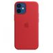 Чехол Apple Silicone case with MagSafe для iPhone 12 mini Red AAA